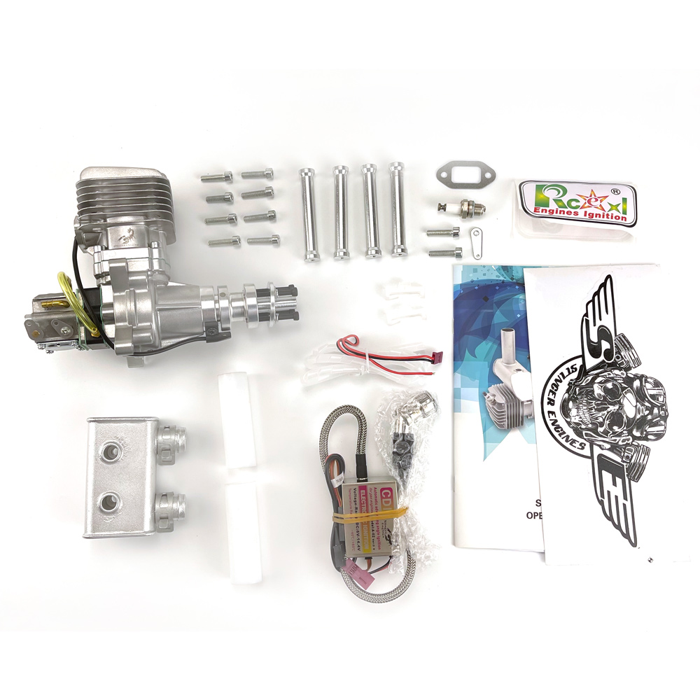 Motorcycle Cylinder - RCGF Stinger 35CC RE motor, 35CCRE