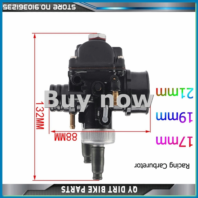 Motorcycle Carburetor - Motorfiets Carburateur PHBG 21 MM AD