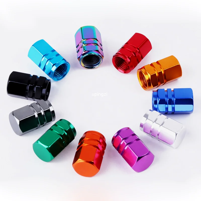 Motorcycle Valve Cover - 4 stuks aluminium ventieldopjes voor auto's,