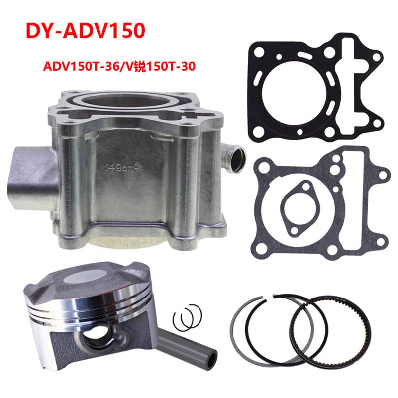 Motorcycle Piston - Motorfiets 57.4mm Cilinder Zuiger en Ring