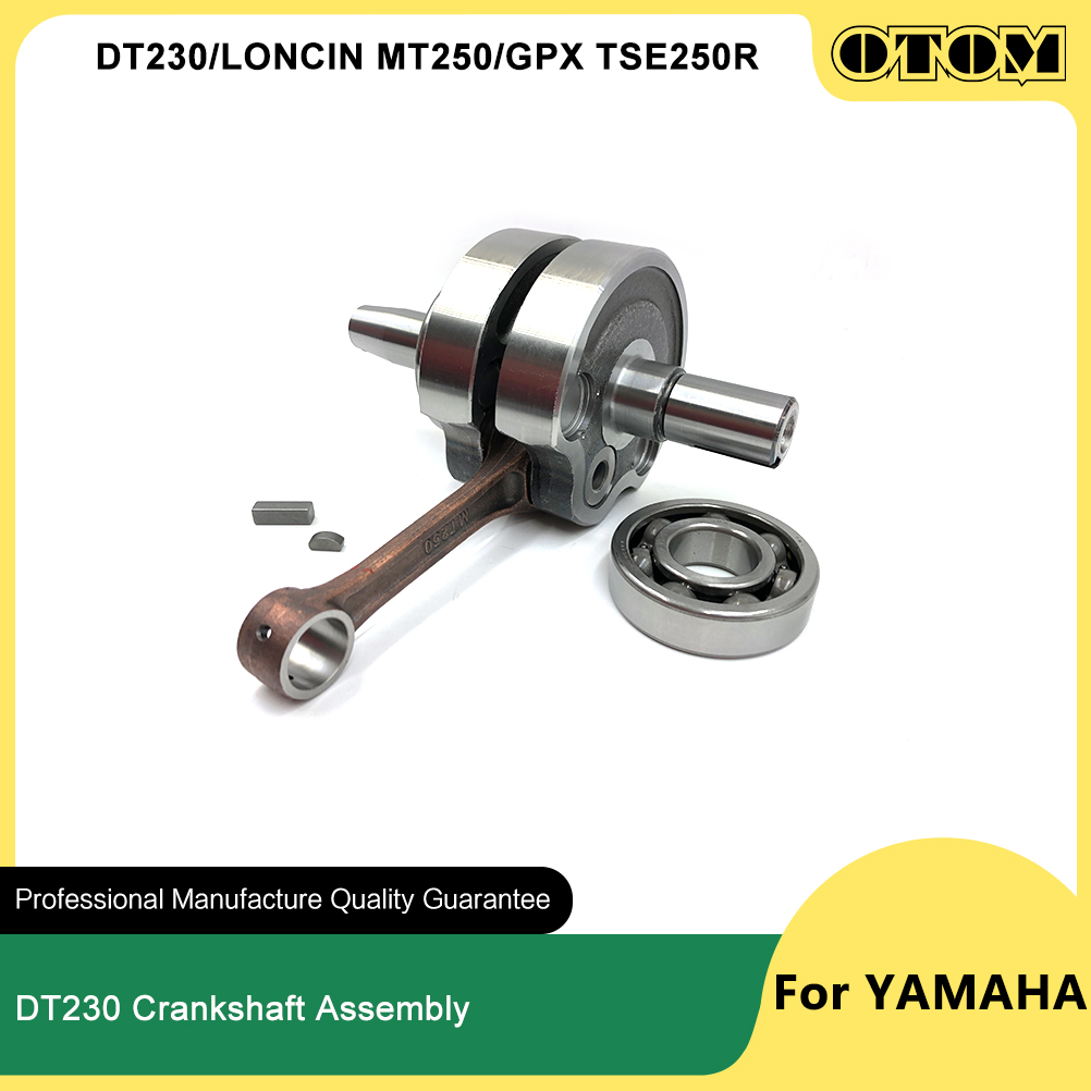 Motorcycle Crankshaft - OTOM DT230 MT250 Motorfiets Krukas Drijfstang