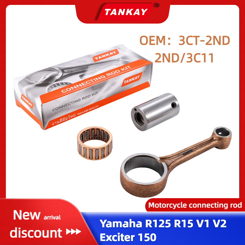 Motorcycle Crankshaft - KAMTHAI Motorfiets Krukas Drijfstang Kit Voor