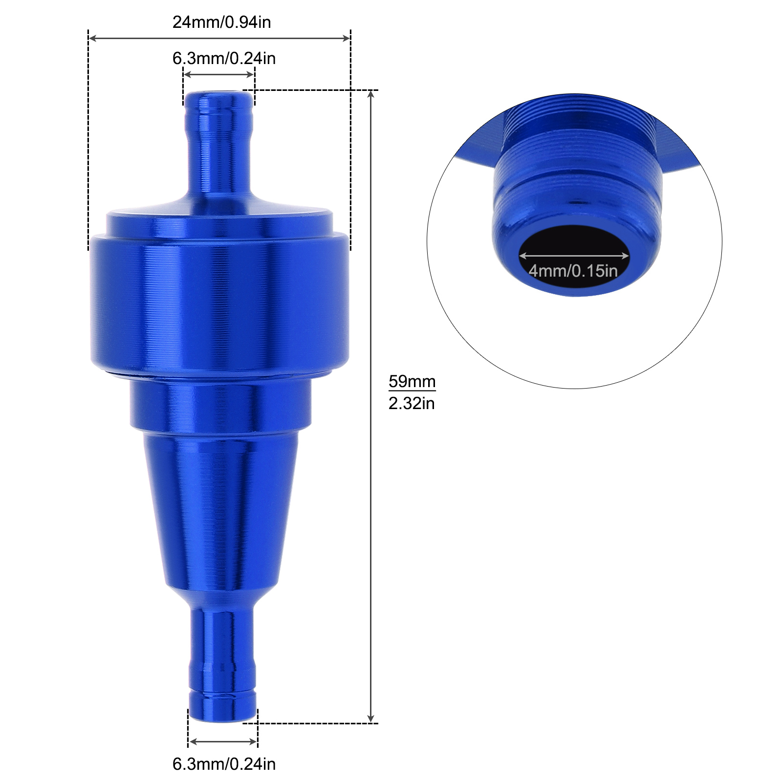 1/4In 6mm motorfiets brandstof - Motorcycle Oil Filter recensie en prijs
