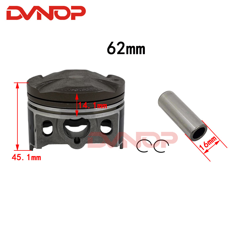 62mm 249cc Cilinderzuigerpakki - Motorcycle Gasket recensie en prijs
