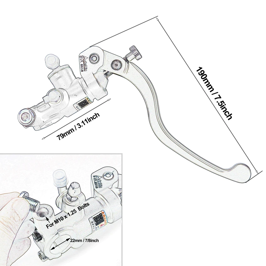 Adelin zilveren 14mm 15mm 16mm - Motorcycle Piston recensie en prijs